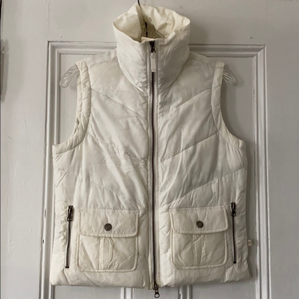 White Winter Puffer Vest